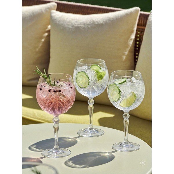 Poháre v súprave 4 ks na gin 650 ml Melodia – Lyngby Glas-image-2