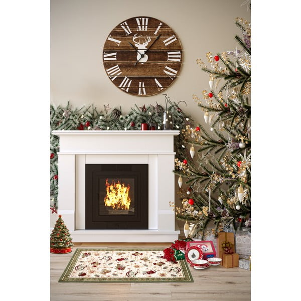Zelený koberec s vianočným motívom s prímesou bavlny 50x80 cm Toy's Delight Green Christmas – Villeroy&Boch-image-1