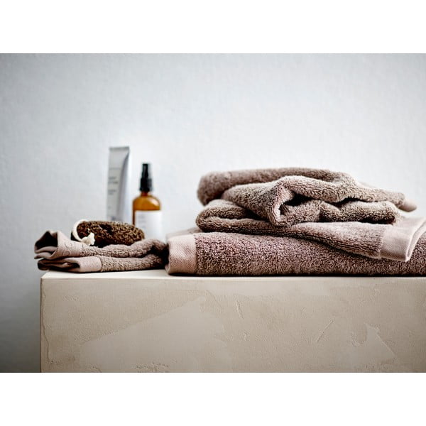 Hnedý froté bavlnený uterák 30x30 cm Comfort – Södahl-image-1