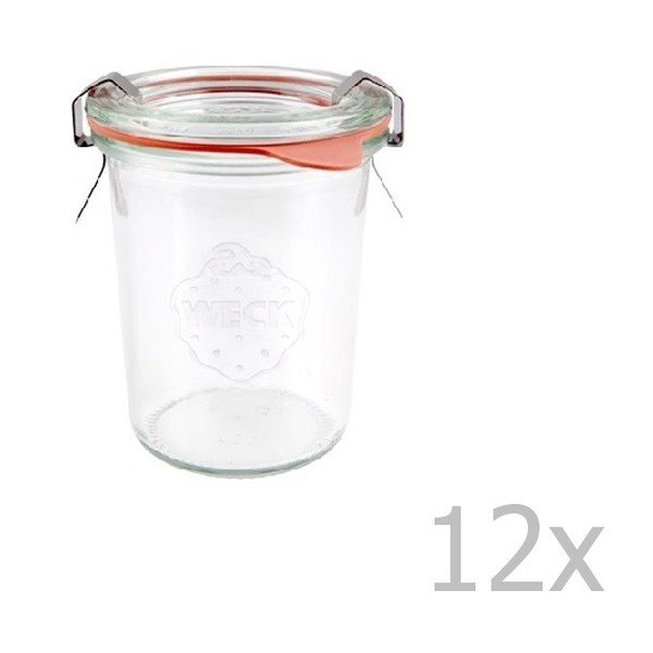 Sada 12 zaváracích pohárov Weck Sturz, 140 ml