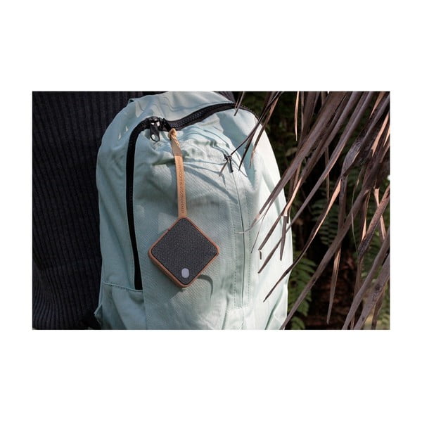 Tmavohnedý čierny bluetooth reproduktor Gingko Square-image-2