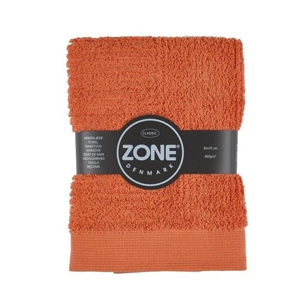 Oranžový uterák Zone, 70x50 cm