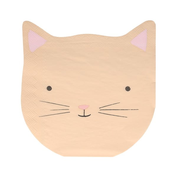 Papierové obrúsky v súprave 16 ks Cat – Meri Meri-image-4