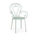 Kovová záhradná stolička v mentolovej farbe Etienne – Bizzotto