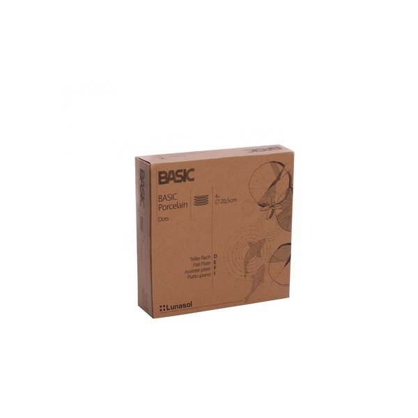 Sada 4 porcelánových tanierov Sola Lunasol, 20,5 cm-image-1