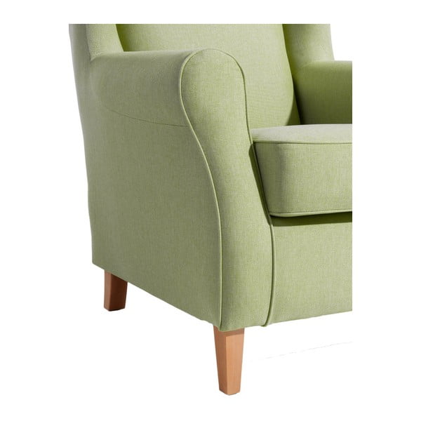 Zelené kreslo ušiak Max Winzer Lorris Apple-image-4