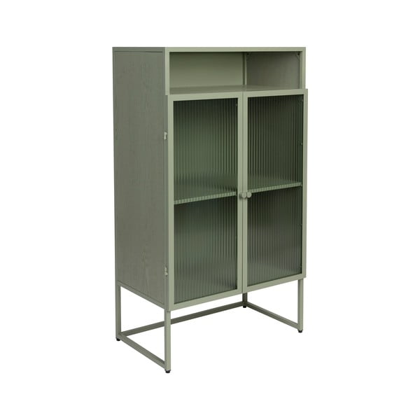 Zelená vitrína 60x105 cm Herbe - White Label-image-2