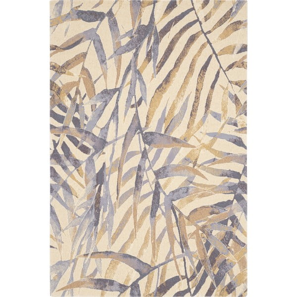Béžový vlnený koberec 100x180 cm Florid – Agnella