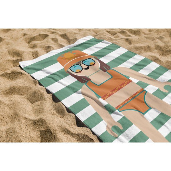 Zelená froté bavlnená plážová osuška 75x140 cm Summer Girl – Playmobil-image-1