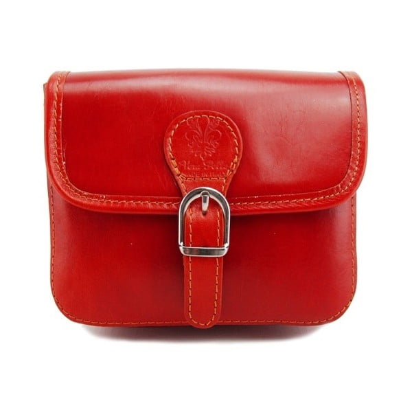 Červená kabelka z pravej kože GIANRO' Shoppa