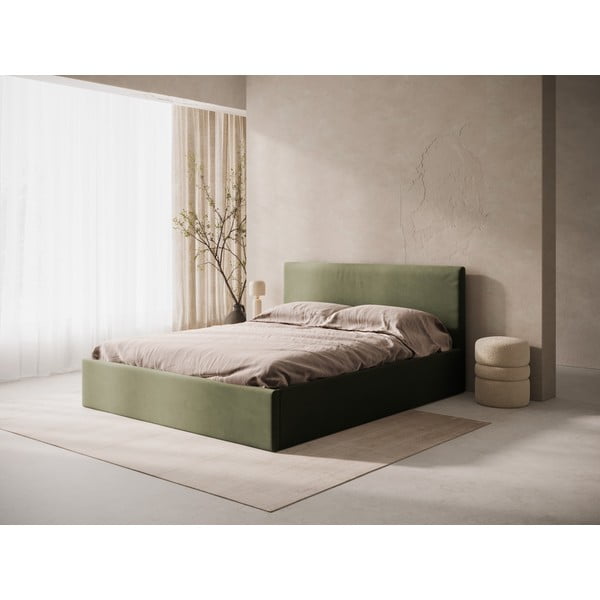 Zelené čalúnené čelo postele 150,5x100 cm Remo – Micadoni -image-1