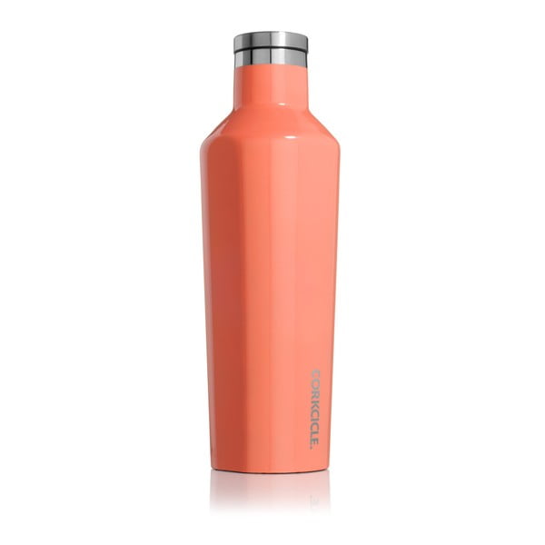 Oranžová cestovná termofľaša Corkcicle Canteen, 470 ml
