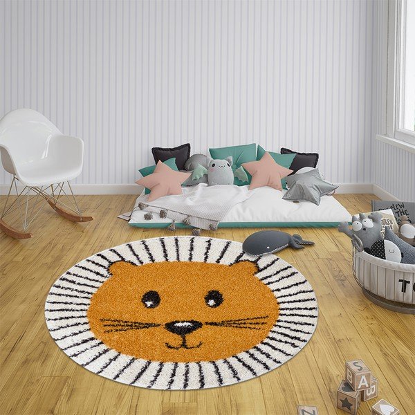 Detský koberec Zala Living Design Lion Thal, ø 160 cm-image-1