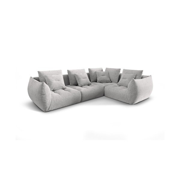 Svetlosivá rohová pohovka (pravý roh/do L) Bloom – Micadoni Home-image-3