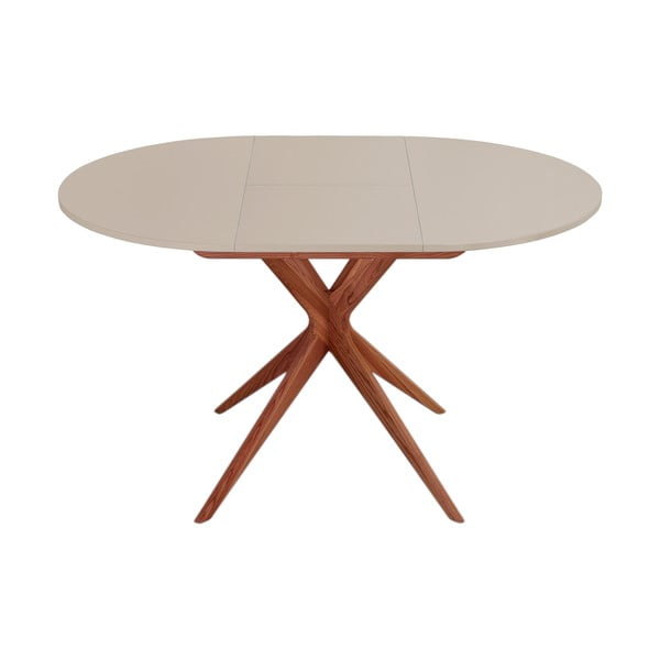 Okrúhly rozkladací jedálenský stôl s prídavnou doskou ø 90 cm Jubi – Ragaba-image-1