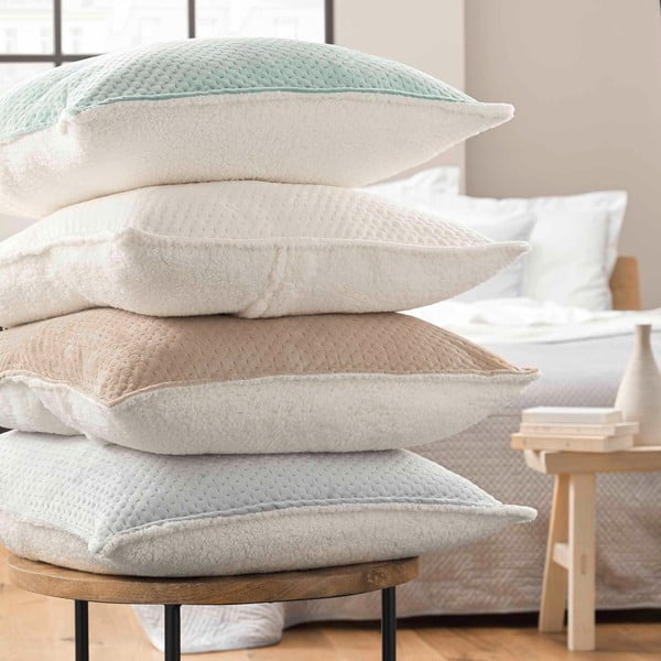 Zelená prešívaná súprava prikrývky a obliečky na vankúš s baránkom 240x220 cm Mylene – douceur d'intérieur-image-2