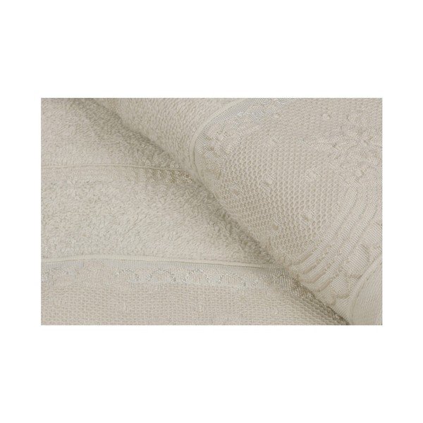Sada dvoch béžových uterákov Baroque, 90 × 50 cm-image-4