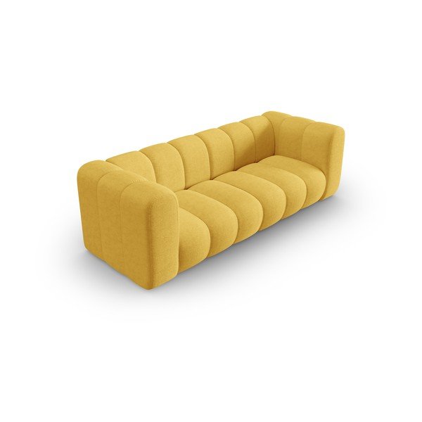 Žltá pohovka 228 cm Lupine – Micadoni Home-image-3