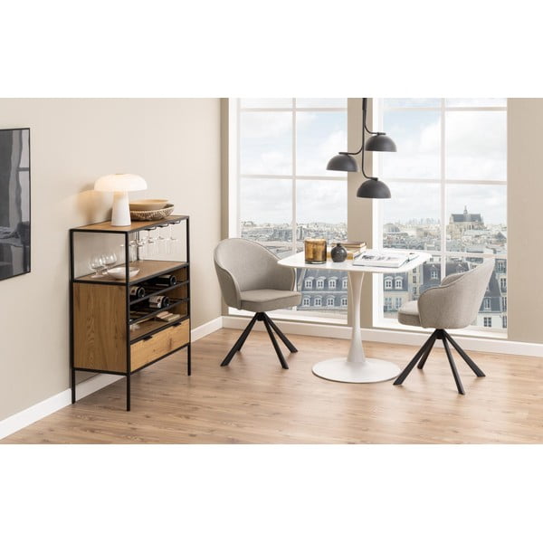 Jedálenský stôl s keramickou doskou 90x90 cm Malta – Actona-image-3