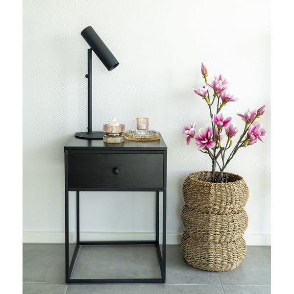 Čierny nočný stolík Vita – House Nordic-image-1