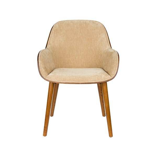 Béžové čalúnené jedálenské kreslo s podrúčkami Taylor – Dutchbone-image-2