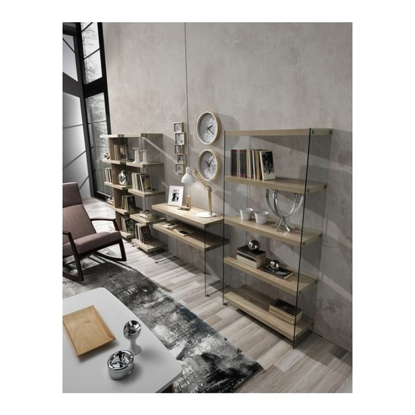 Konzolový stolík s doskou v dubovom dekore v prírodnej farbe 35x100 cm Nancy – Tomasucci-image-2