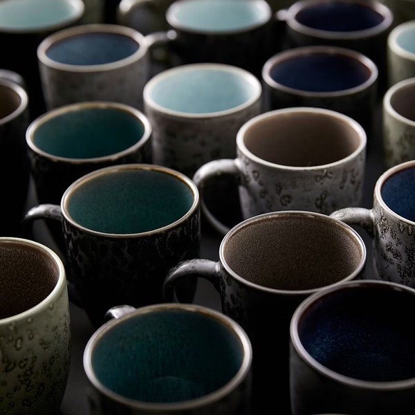 Čierne/tmavomodré keramické hrnčeky v súprave 4 ks 300 ml Gastro Black/Mix – Bitz-image-3