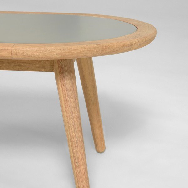 Záhradný stolík z eukalyptového dreva s betónovou doskou Kave Home Glynis Nina-image-1