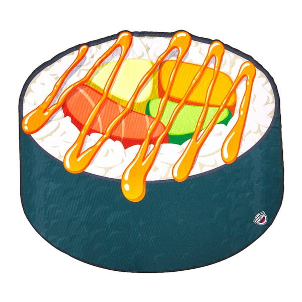 Plážová deka v tvare sushi Big Mouth Inc., ⌀ 152 cm