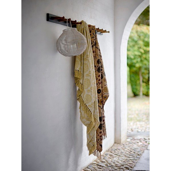 Žltá deka s prímesou bavlny 130x155 cm Pratello – Bloomingville-image-2