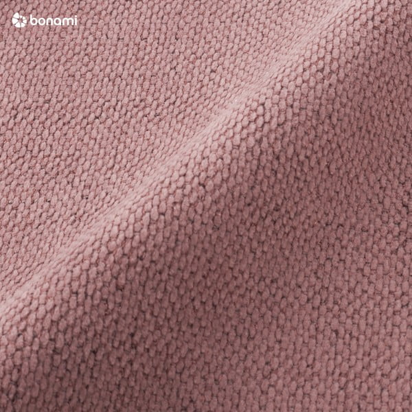 Ružová čalúnená dvojlôžková posteľ s úložným priestorom s roštom 180x200 cm Lupine – Micadoni-image-1