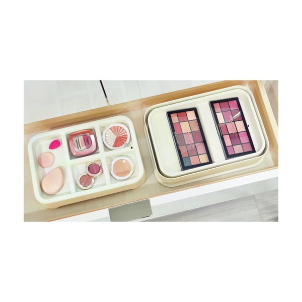 Biely organizér na makeup iDesign Eco Bin, 28,12 x 19,23 cm-image-3