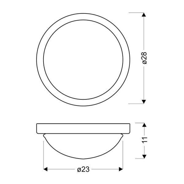 Stropné svietidlo v zlatej farbe so skleneným tienidlom ø 28 cm Roda - Candellux Lighting-image-2