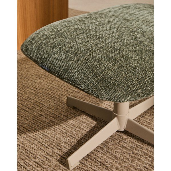 Zelená ženilková podnožka Teryl – Kave Home-image-3