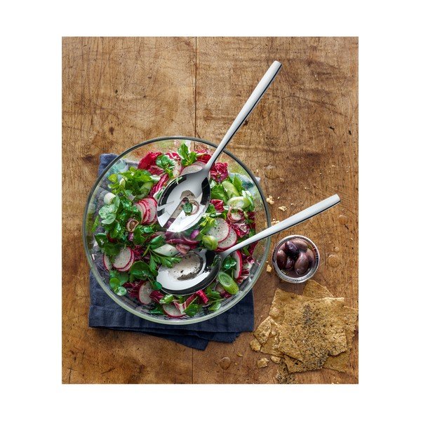 Sada sklenenej šalátovej misy s 2 antikoro príbormi WMF Tavern-image-1