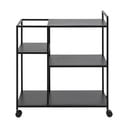 Čierny barový vozík Actona Newcastle