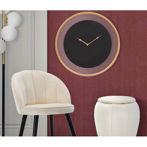 Čierne nástenné hodiny Mauro Ferretti Fashion, ø 60 cm-image-1