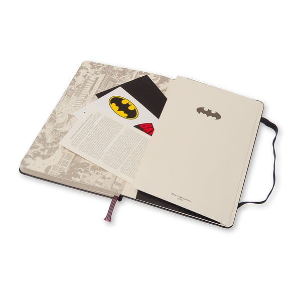 Veľký čierny zápisník Moleskine Batman, bez linajok-image-2