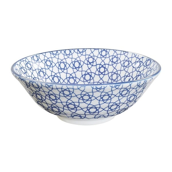 Modrá porcelánová misa Tokyo Design Studio Stripe, ⌀ 21 cm
