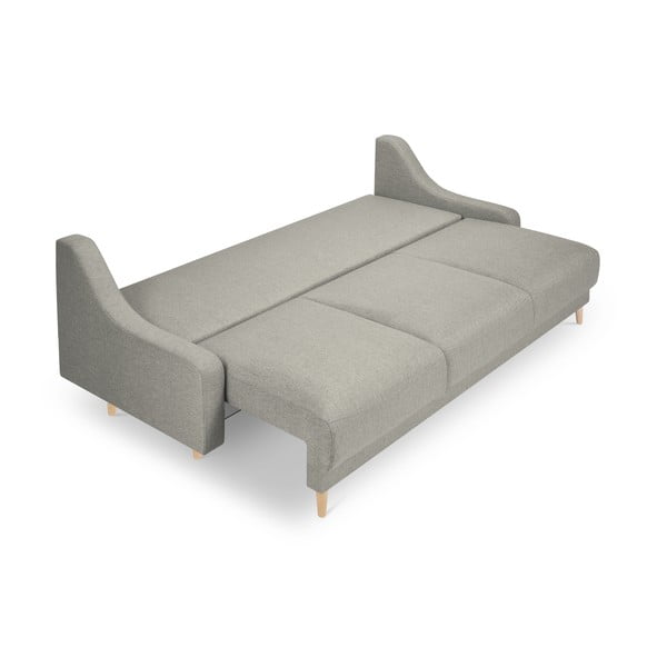 Svetlosivá rozkladacia pohovka s úložným priestorom Mazzini Sofas Freesia-image-4