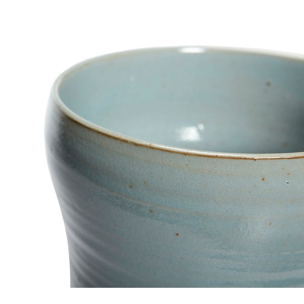 Súprava 2 modrých keramických kvetináčov Hübsch Tina-image-2