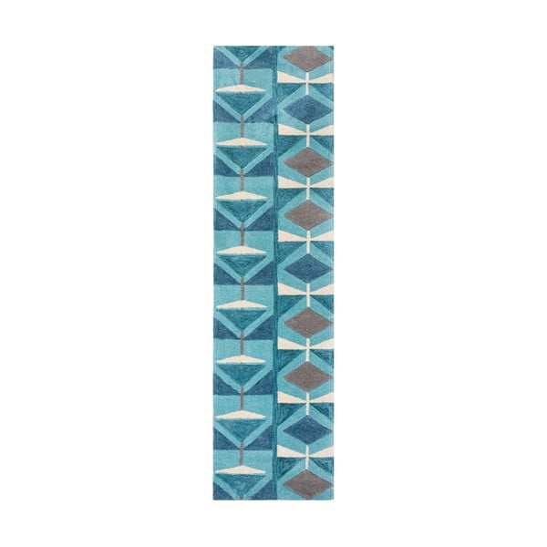 Modrý behúň Flair Rugs Kodiac, 60 x 230 cm
