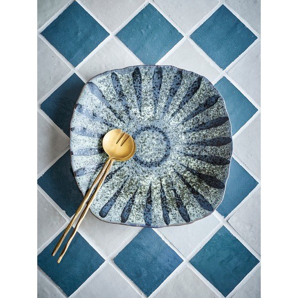 Sivý servírovací kameninový tanier ø 32 cm Ramie – Bloomingville-image-1