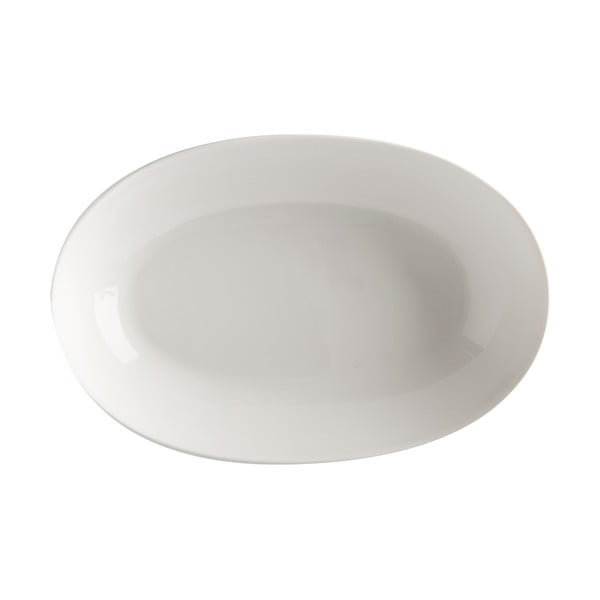 Biely porcelánový hlboký tanier Maxwell & Williams Basic, 30 x 20 cm