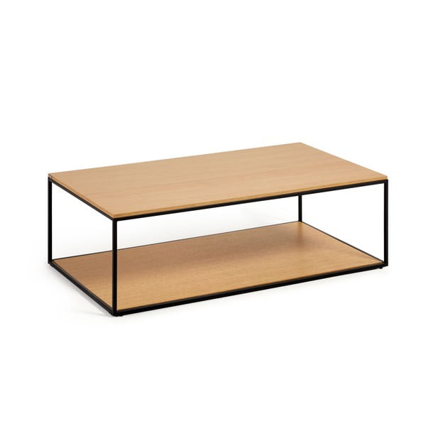 Konferenčný stolík s doskou v dubovom dekore v prírodnej farbe 60x110 cm Yoana – Kave Home