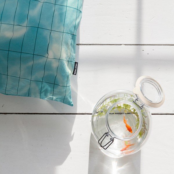 Bavlnené obliečky na jednolôžko Snurk Pool, 140 × 200 cm-image-2