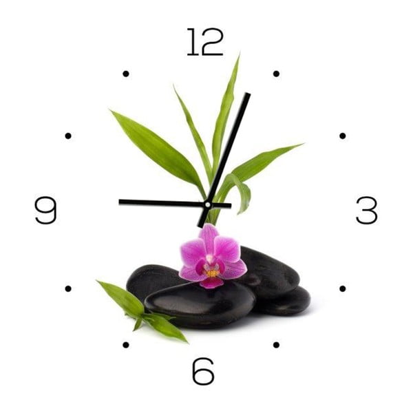 Sklenené hodiny DecoMalta Thai, 30 x 30 cm
