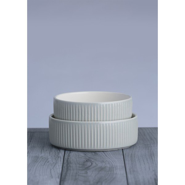 Kameninová miska pre psov ø 15 cm Linear Grey – Mason Cash-image-1