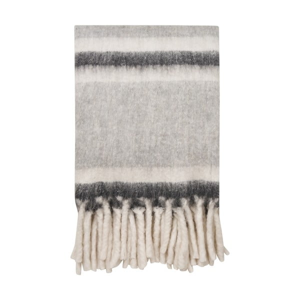 Sivá deka s prímesou vlny 130x170 cm Carmel – House Nordic