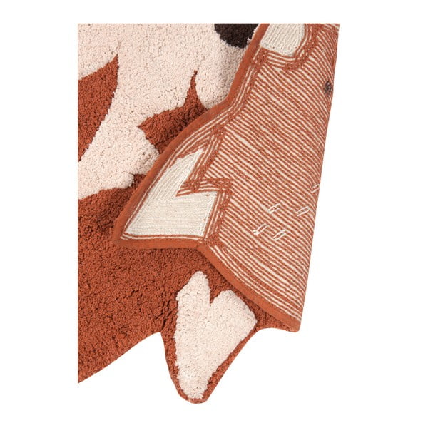 Gaštanovohnedý bavlnený koberec Nattiot Little Wolf, 70 x 110 cm-image-3